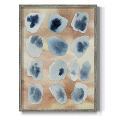 «Tile Serenity Fragments I», reproduction encadrée - bois massif