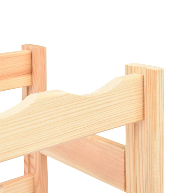 Maximilian Solid Wood Tabletop Wine Bottle Rack in Natural