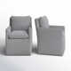 Alayaa Performance Upholstered Armchair with Casters