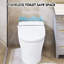 Toilette à double chasse Upmarket - Siège chauffant, capteur de pied à chasse d'eau, nuit, commande à bouton, excellente performance de chasse d'eau en céramique