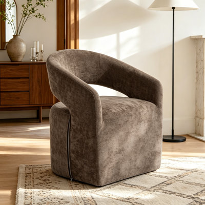 Chenille Roller Armchair