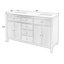 Meuble-lavabo double 60 po avec comptoir en quartz Celine-1021447614