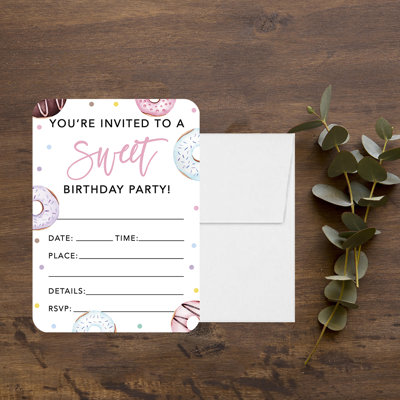 Paper Birthday Invitations