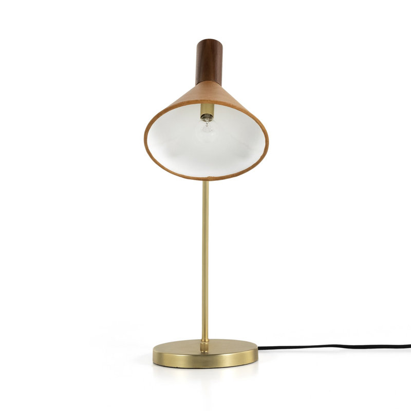 Cullen Desk Table Lamp, Natural Walnut