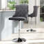 Abbagail Swivel Upholstered Adjustable Height Counter Stool with Metal Frame