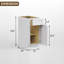 Modern Single Door Kitchen Base Cabinet With Top Drawer (Available In 12", 15", & 18" Widths)-125128402