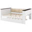 Lit de jour avec tablettes de rangement, lit gigogne et port USB-1205457730