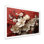 Orchidée blanche et rouge, branches de fleur V - art mural floral abstrait