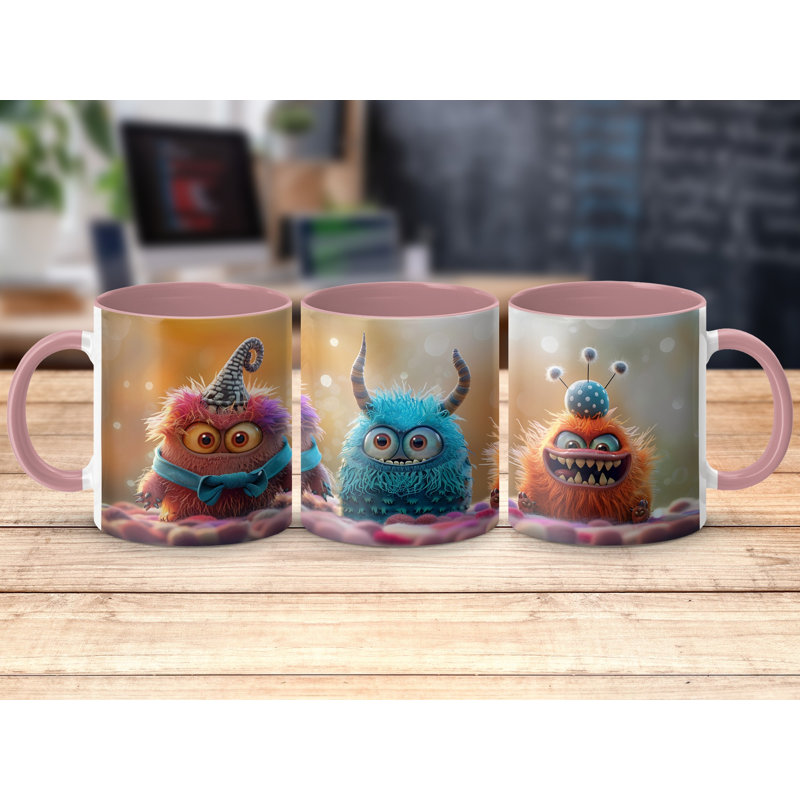 Ceramic Coffee Mug, Pink