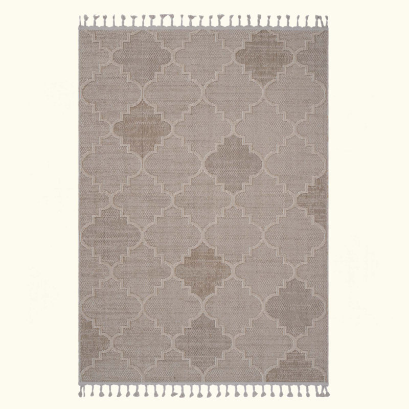 Trellis Indoor/Outdoor Area Rug, Stain-Resistant And Non-Shedding For Modern Living Spaces., Rectangle 5'3" x 7'6"