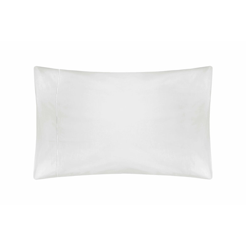 Percale Housewife Pillow Case, White