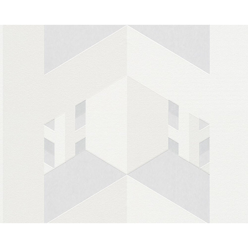 Charette Non-Pasted Abstract Wallpaper Roll, Cream