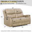 Causeuse inclinable manuelle en similicuir Westwick-651280693