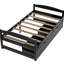 Twin Platform Bed With Two Drawers In Sophisticated Tone Size Finish - Exquisite & Space-1297548454