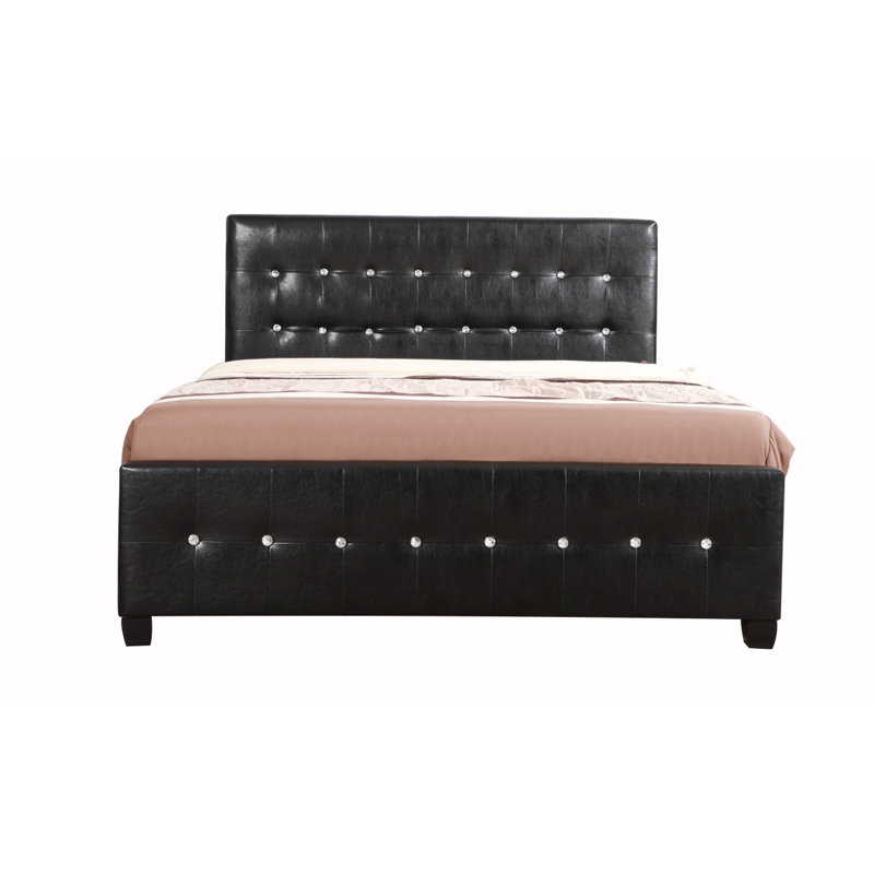 Stylish Transitional Bed, Black, Full