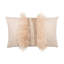 Velvet Lumbar Pillow w/ Feather Trim-663441241