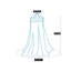 Princess Canopy Bed Curtain Fine Sheer Mesh Dome (Black)