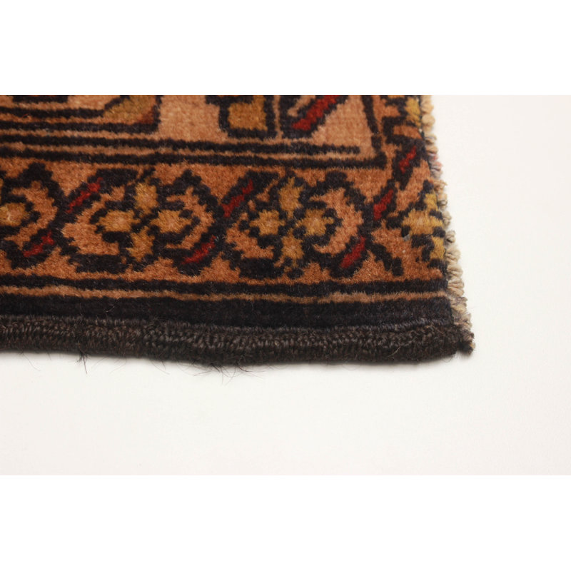 Tapis brun Teimani 2 pi 10 po x 4 pi 7 po
