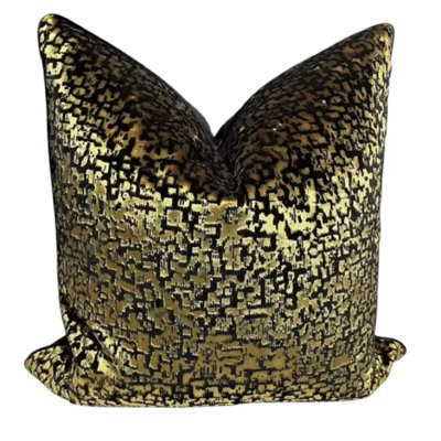 L'or Pillow Cover Black Gold