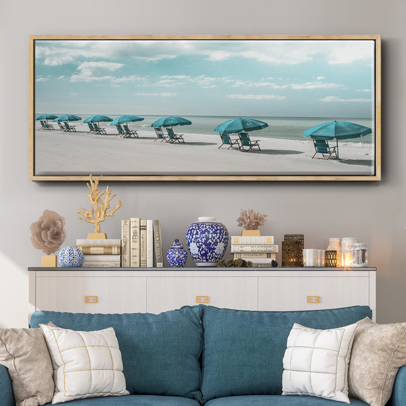 Idle Hours- Framed Canvas, 12" H x 30" W