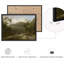 «Country Mountain River Forest Rustic Artwork, impressions encadrées, affiches, petit art mural de salle de bain»-101825571-101825572
