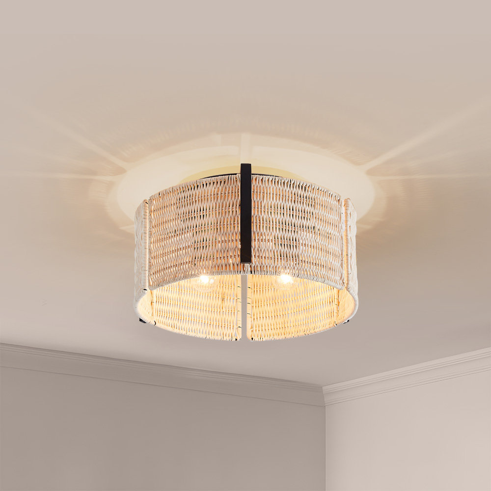 Alek 15" 3 Light Flush Mount Ceiling Light Beachcrest Home™ Fixture 