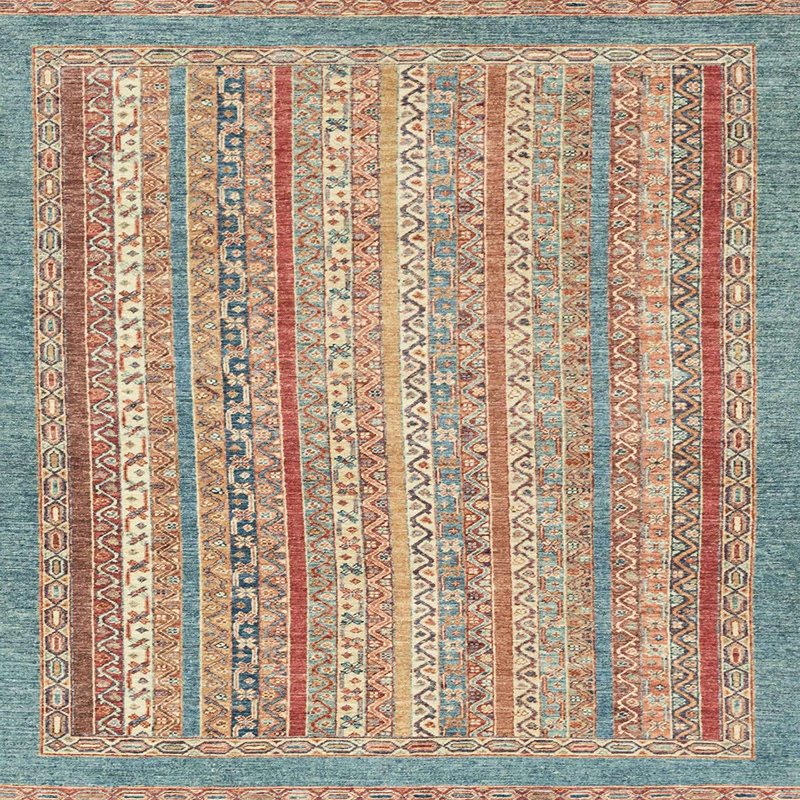 Abstract Indoor Rug, Square 7'