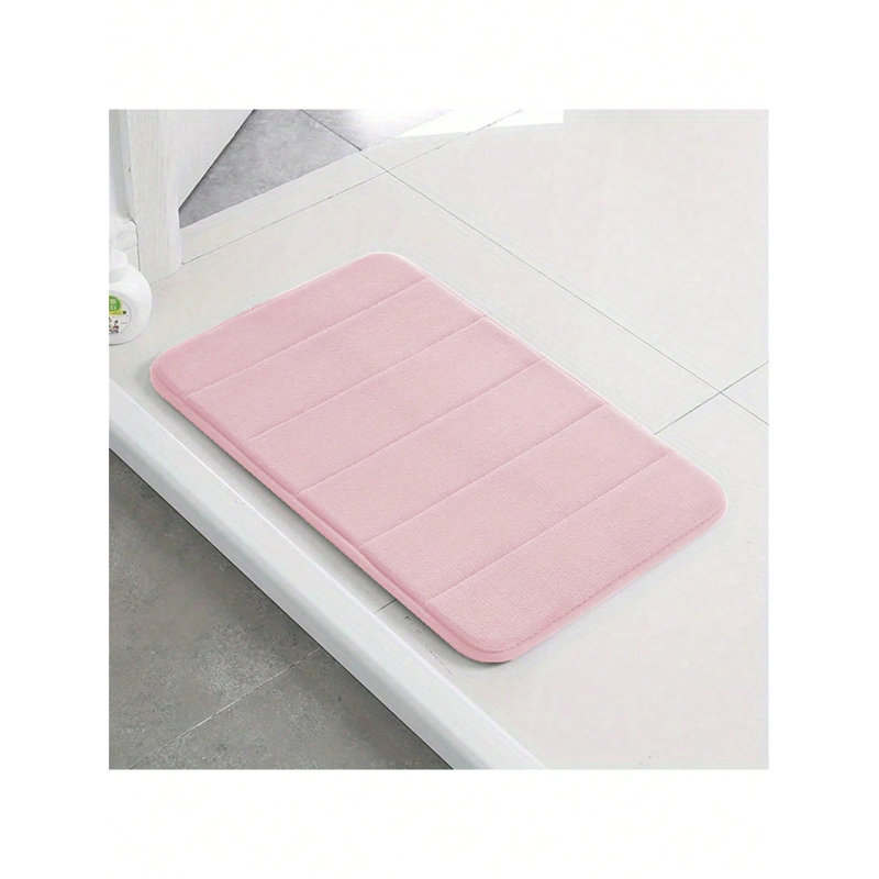 Tapis de salle de bain simple en mousse viscoélastique douce - Tapis antidérapant absorbant pour la maison et l'entrée