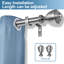 Tringle à rideaux simple réglable 1 po Adeline-17228678-17228675