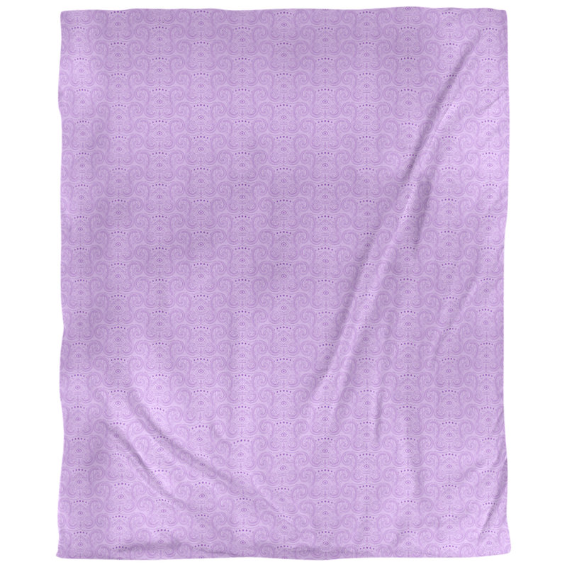 Troisième tissu oculaire, Mauve et pastel, L 54 po x l 36 po, Lin huître palazzo