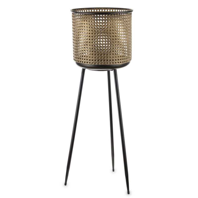 Aliane Metal Pot Planter, 80cm H x 26.5cm W x 26.5cm D