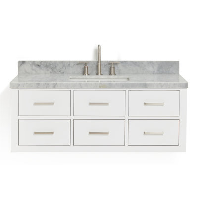 Ensemble de meuble-lavabo mural simple 49 po