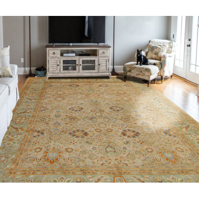 Rakowski One-of-a-Kind 8'10" X 12'2" New Age Wool Area Rug in Beige