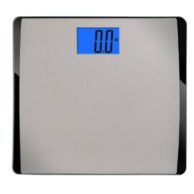 Taylor Digital Scales for Body Weight, High 400 LB Capacity, Brushed  Stainless Steel Thin Glass Platform, Unique Blue LCD, Durable Platform,  11.8 x