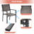 Vladko 6 person Outdoor Restaurant Dining Set Rectangular 59.1'' L Table-122339047