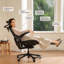 Chaise de bureau ergonomique noire Cablady-1558858988