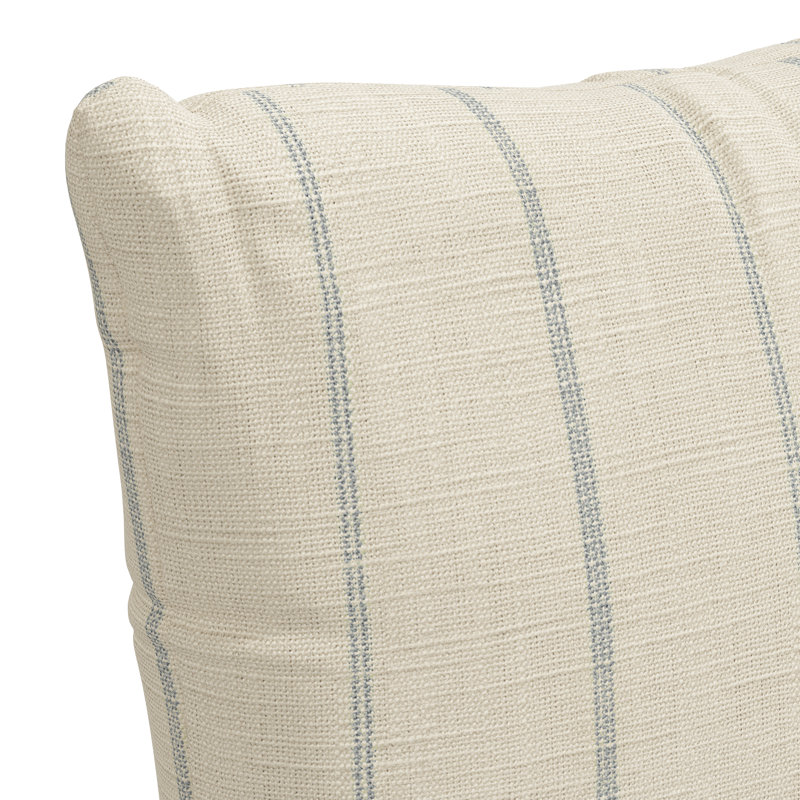 Housse de coussin décoratif carré Clara, Beige, 22 po x 22 po, Polyester/ Bourre en polyester