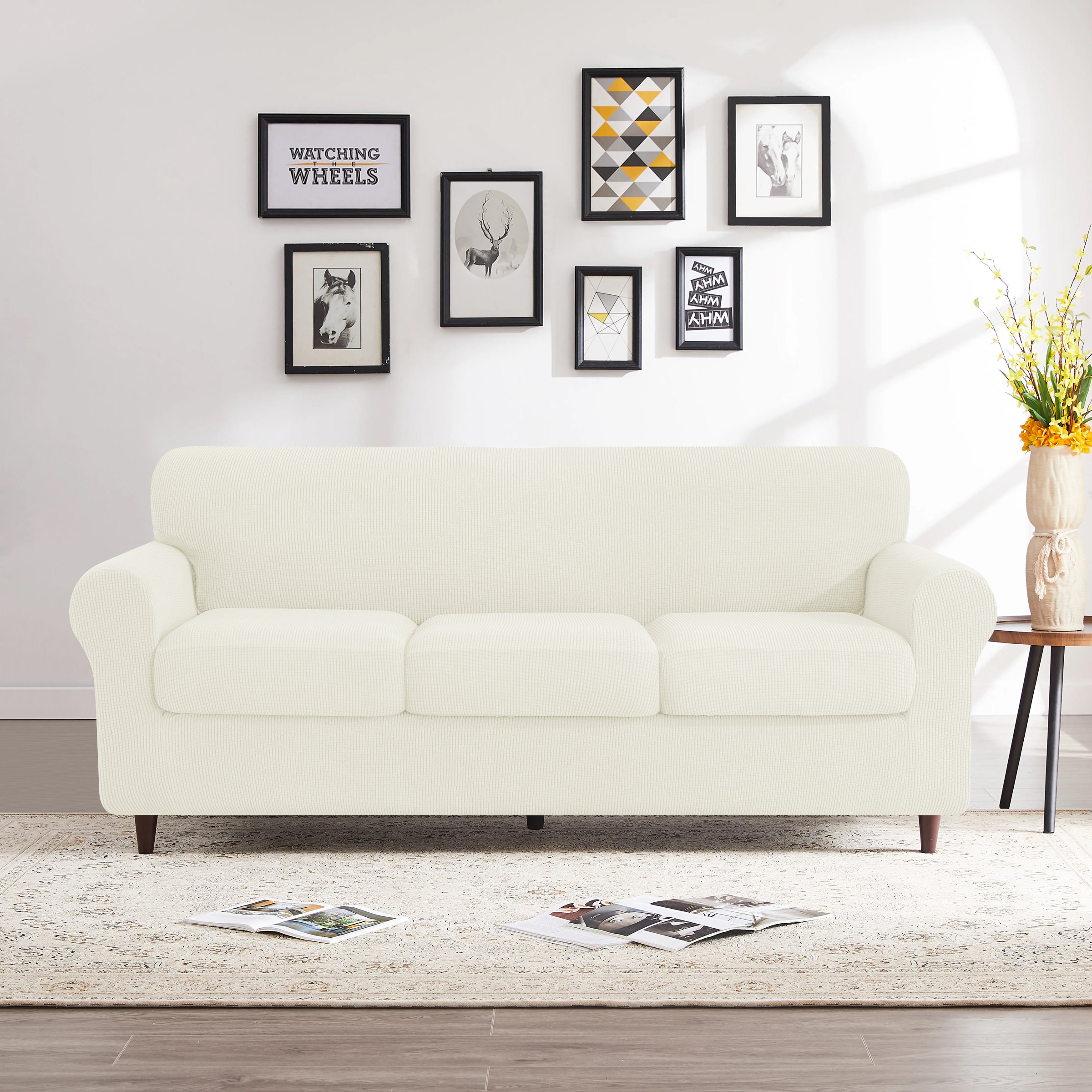 Three Posts™ Mellor Box Cushion Sofa Slipcover & Reviews