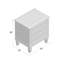 Aonesty 24'' W Solid Wood Nightstand-31778257