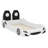 Wood Race Car-Shaped Platform Bed With LED And Upholstered Backrest-1327916438