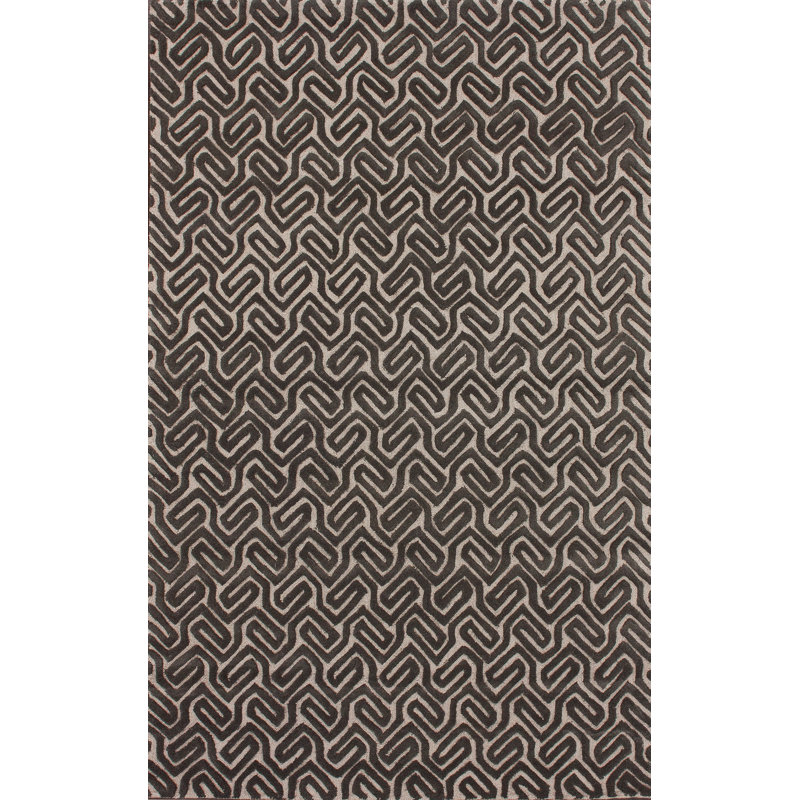 Tapis brun Mataponi, 7 pi 7,2 po x 9 pi 6 po