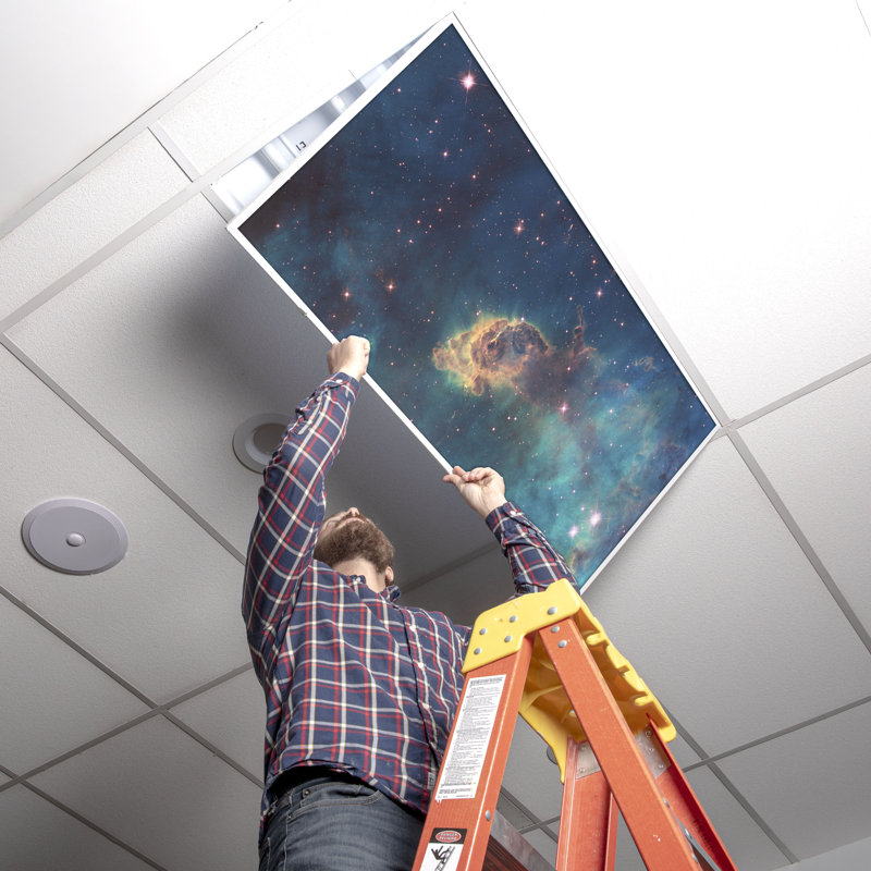 Octo Lights - Fluorescent Light Covers - Flexible Decorative Light Diffuser Panels - Astronomy - For Classrooms And Offices - Astronomy 017