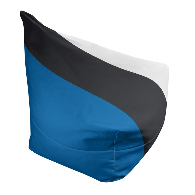 Golden State Bean Bag Cover, 2" x 38" x 42", Royal Blue/Slate/White