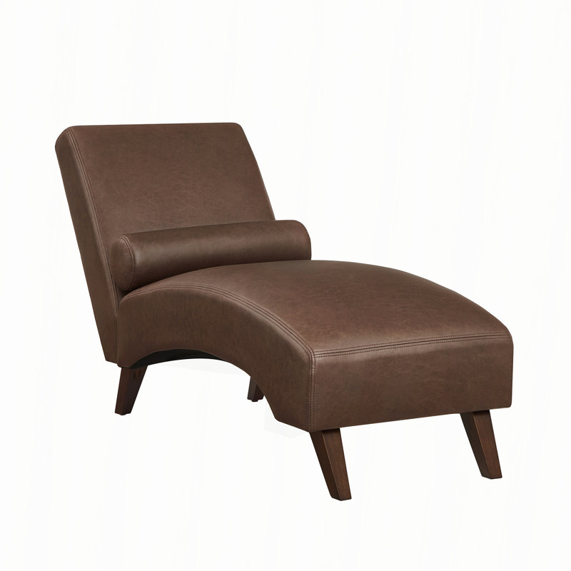 Méridienne avec tissu technique et traversin, Brown