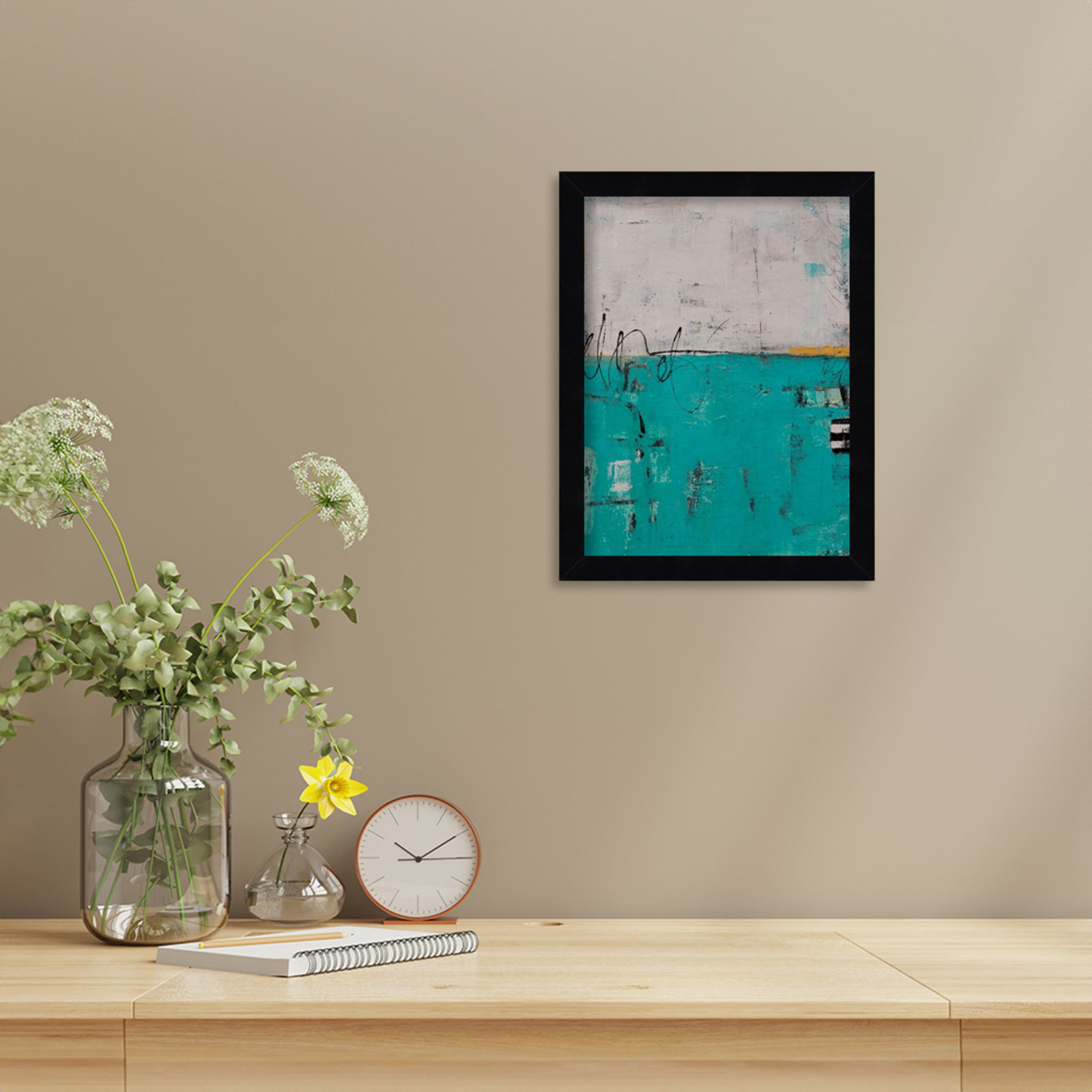 Urban Harmony Print by Erin Ashley, 13" H x 10" W, Black