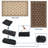 Reversible Outdoor Rug 9x12ft – Waterproof Plastic Straw Mat with Modern Geometric Design, UV Resistant, Easy Clean Area Carpet for Patio, Deck, RV Awning, Garden, Camping, Beach – Peony Brown/Coffee, US Spec-1550531881-1550531880