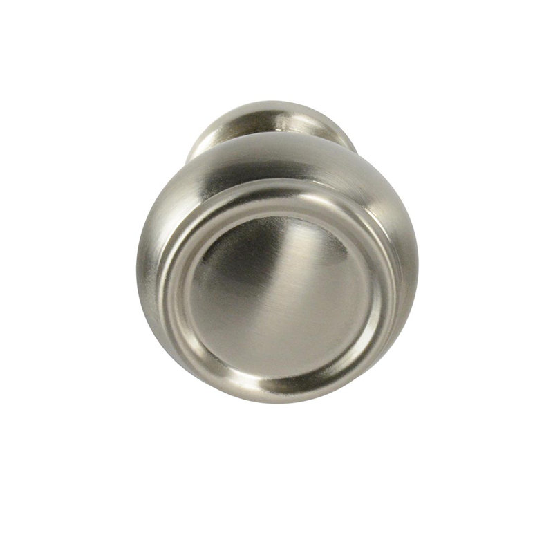 Poignée champignon d’amélioration 1-1/4 diamètre, Nickel satiné brossé