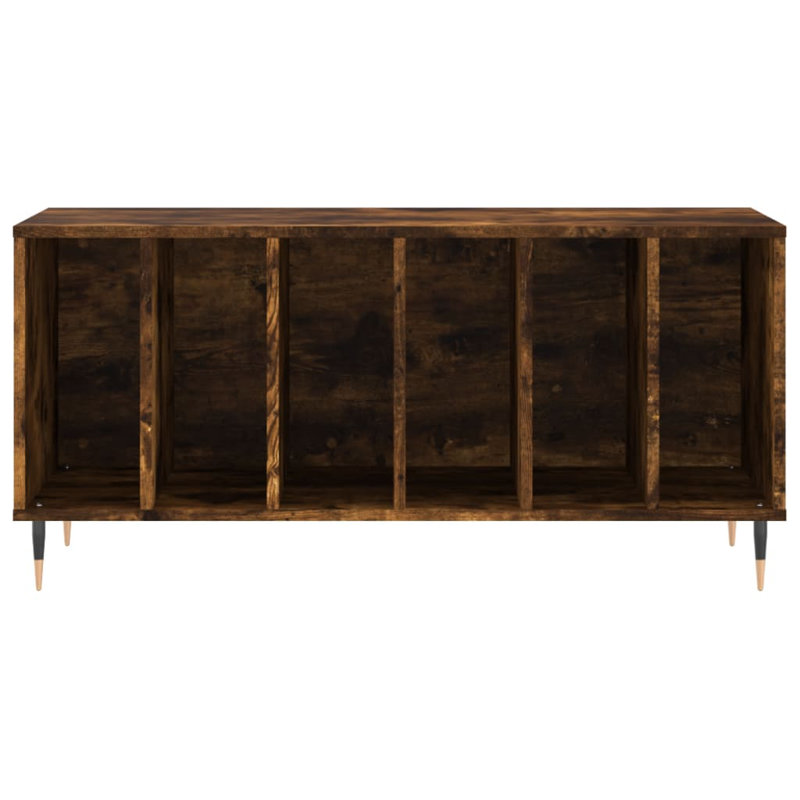 48cm H Media Shelves, Smoked Oak