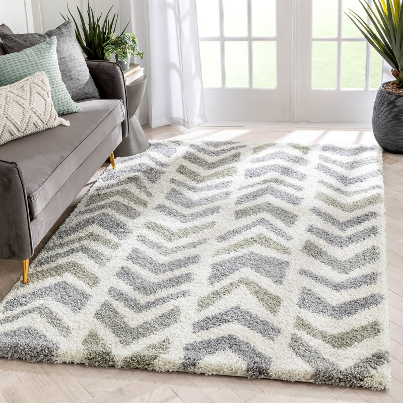 Arden Power Loom Teal/Grey Rug, Rectangle 160 x 220cm