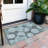 Machine Washable Indoor/Outdoor Chantille Teal Rug-1576197392